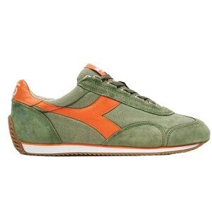 New Diadora Heritage Men's Shoes Equipe H Canvas Green Sneakers Stone Wash SZ 11